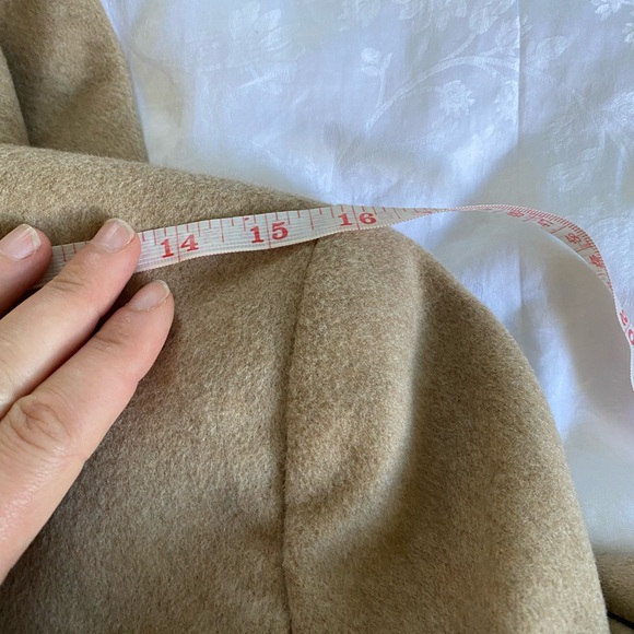 Capolavoro Loro Piana fabric Women'sVIGIN WOOL COAT CAMEL SZ -IT44 8US - Picture 9 of 12